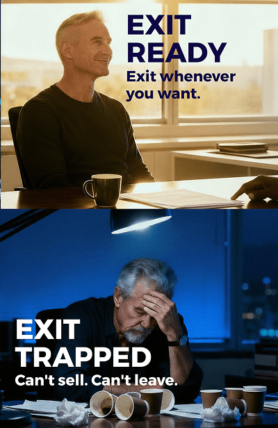 Aerial view of business district